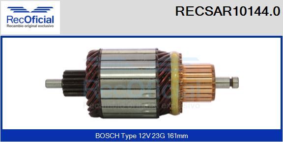 RECOFICIAL RECSAR10144.0 - Induit, démarreur cwaw.fr