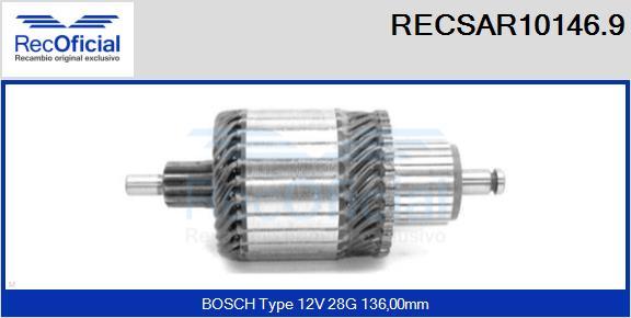 RECOFICIAL RECSAR10146.9 - Induit, démarreur cwaw.fr