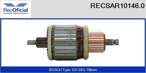 RECOFICIAL RECSAR10146.0 - Induit, démarreur cwaw.fr