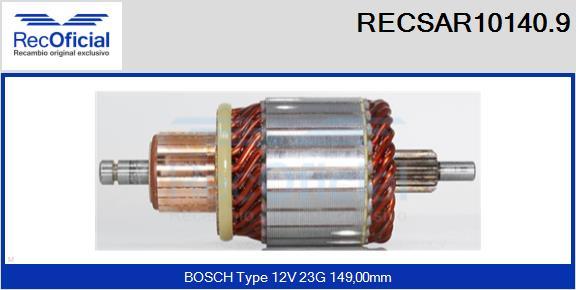 RECOFICIAL RECSAR10140.9 - Induit, démarreur cwaw.fr