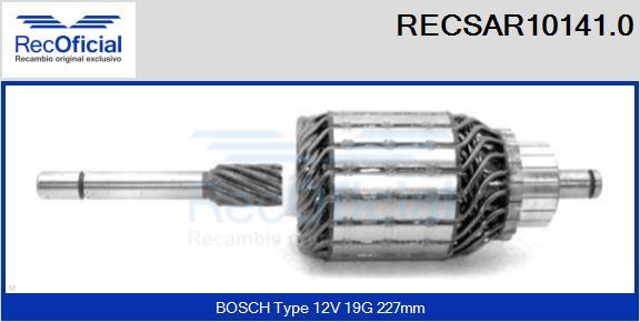 RECOFICIAL RECSAR10141.0 - Induit, démarreur cwaw.fr