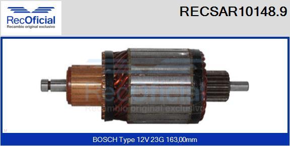 RECOFICIAL RECSAR10148.9 - Induit, démarreur cwaw.fr