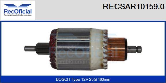 RECOFICIAL RECSAR10159.0 - Induit, démarreur cwaw.fr