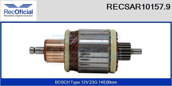 RECOFICIAL RECSAR10157.9 - Induit, démarreur cwaw.fr