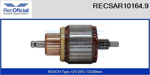 RECOFICIAL RECSAR10164.9 - Induit, démarreur cwaw.fr