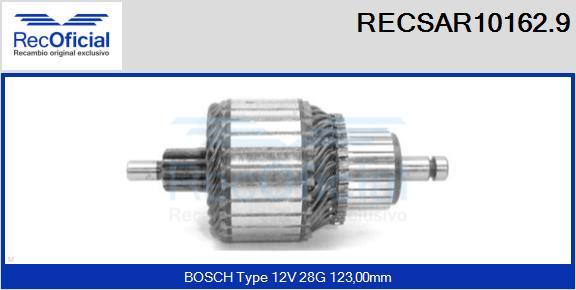 RECOFICIAL RECSAR10162.9 - Induit, démarreur cwaw.fr