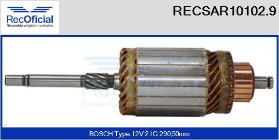 RECOFICIAL RECSAR10102.9 - Induit, démarreur cwaw.fr