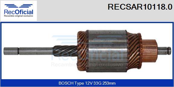 RECOFICIAL RECSAR10118.0 - Induit, démarreur cwaw.fr