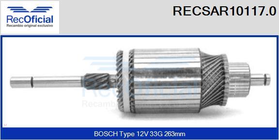 RECOFICIAL RECSAR10117.0 - Induit, démarreur cwaw.fr