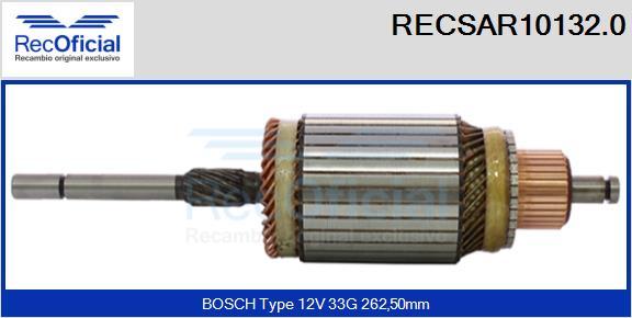 RECOFICIAL RECSAR10132.0 - Induit, démarreur cwaw.fr