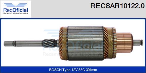 RECOFICIAL RECSAR10122.0 - Induit, démarreur cwaw.fr