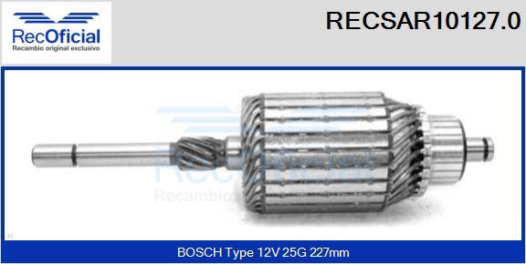 RECOFICIAL RECSAR10127.0 - Induit, démarreur cwaw.fr