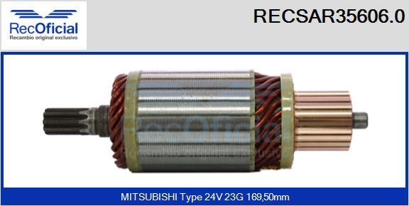 RECOFICIAL RECSAR35606.0 - Induit, démarreur cwaw.fr