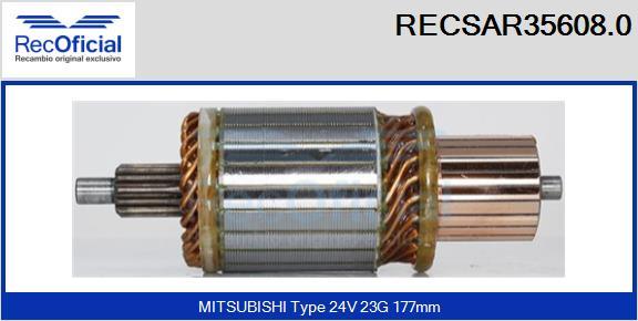 RECOFICIAL RECSAR35608.0 - Induit, démarreur cwaw.fr