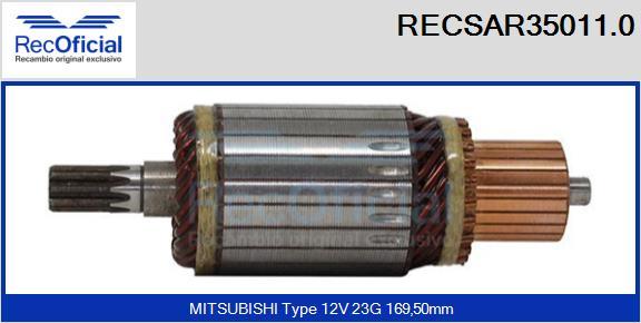 RECOFICIAL RECSAR35011.0 - Induit, démarreur cwaw.fr