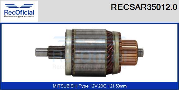 RECOFICIAL RECSAR35012.0 - Induit, démarreur cwaw.fr