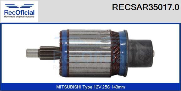 RECOFICIAL RECSAR35017.0 - Induit, démarreur cwaw.fr