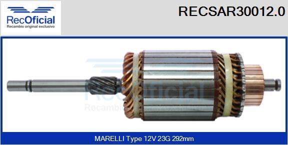 RECOFICIAL RECSAR30012.0 - Induit, démarreur cwaw.fr