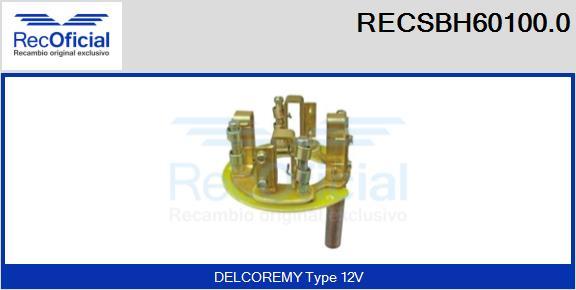 RECOFICIAL RECSBH60100.0 - Porte-balais cwaw.fr