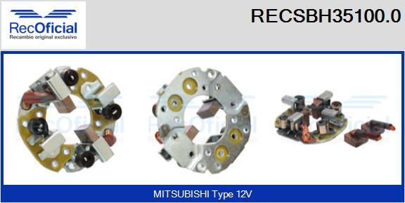 RECOFICIAL RECSBH35100.0 - Porte-balais cwaw.fr