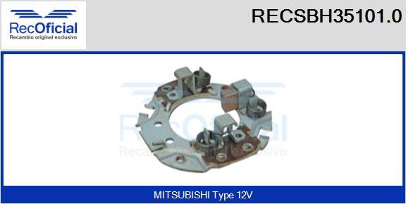 RECOFICIAL RECSBH35101.0 - Porte-balais cwaw.fr