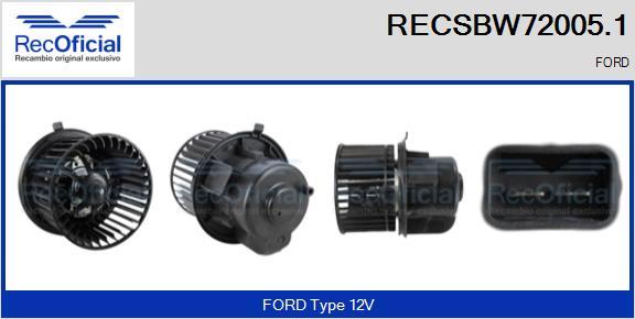 RECOFICIAL RECSBW72005.1 - Pulseur d'air habitacle cwaw.fr