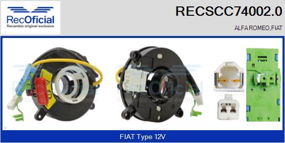 RECOFICIAL RECSCC74002.0 - Ressort tournant, Airbag cwaw.fr