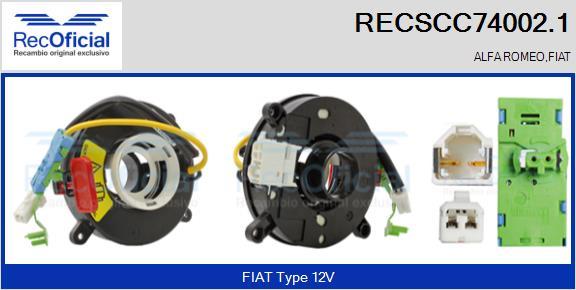 RECOFICIAL RECSCC74002.1 - Ressort tournant, Airbag cwaw.fr