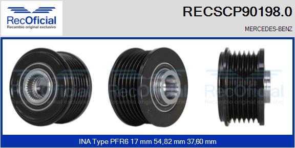 RECOFICIAL RECSCP90198.0 - Poulie, alternateur cwaw.fr