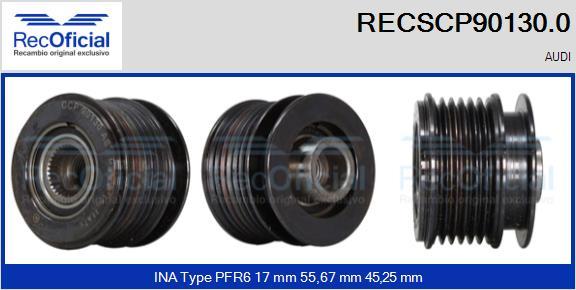 RECOFICIAL RECSCP90130.0 - Poulie, alternateur cwaw.fr