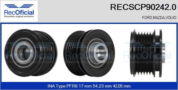 RECOFICIAL RECSCP90242.0 - Poulie, alternateur cwaw.fr