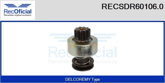 RECOFICIAL RECSDR60106.0 - Pignon, démarreur cwaw.fr