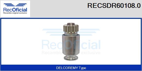 RECOFICIAL RECSDR60108.0 - Pignon, démarreur cwaw.fr