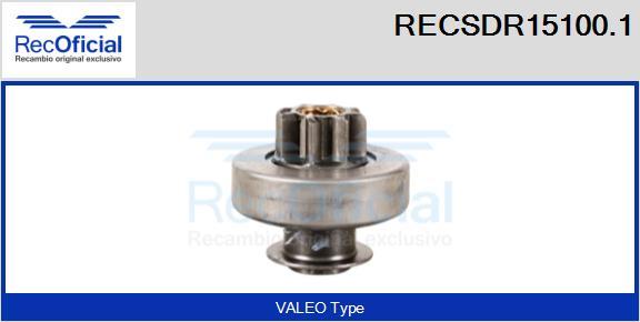 RECOFICIAL RECSDR15100.1 - Pignon, démarreur cwaw.fr