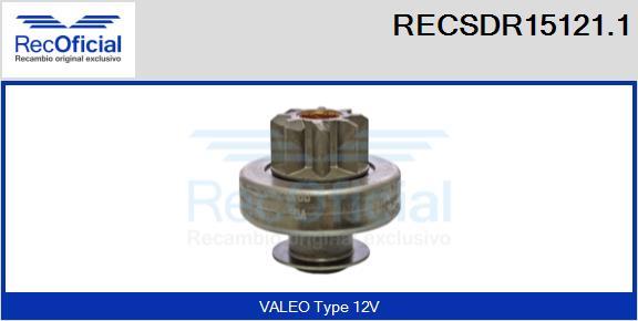 RECOFICIAL RECSDR15121.1 - Pignon, démarreur cwaw.fr