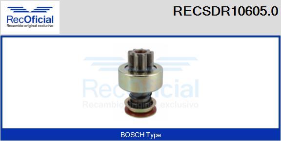 RECOFICIAL RECSDR10605.0 - Pignon, démarreur cwaw.fr