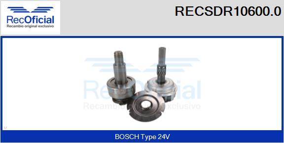 RECOFICIAL RECSDR10600.0 - Pignon, démarreur cwaw.fr