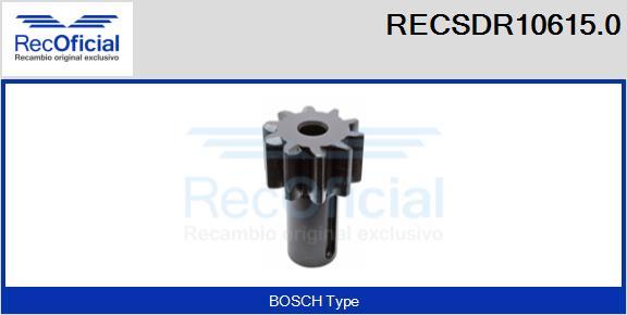 RECOFICIAL RECSDR10615.0 - Pignon, démarreur cwaw.fr