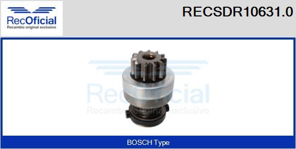 RECOFICIAL RECSDR10631.0 - Pignon, démarreur cwaw.fr