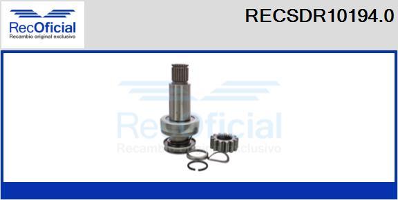 RECOFICIAL RECSDR10194.0 - Pignon, démarreur cwaw.fr