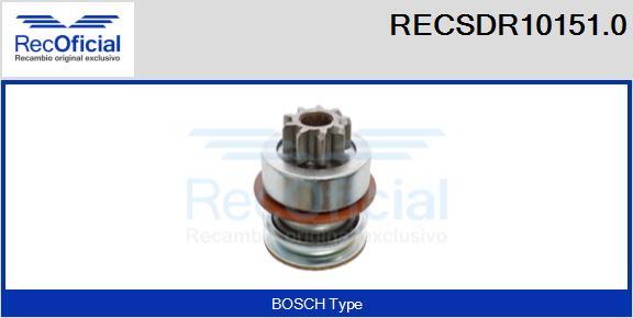 RECOFICIAL RECSDR10151.0 - Pignon, démarreur cwaw.fr