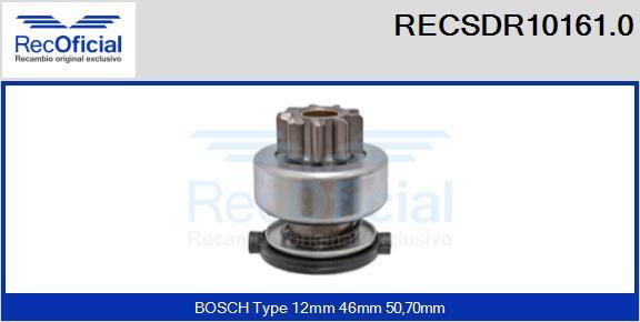 RECOFICIAL RECSDR10161.0 - Pignon, démarreur cwaw.fr