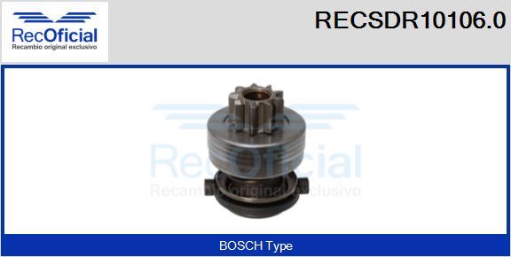 RECOFICIAL RECSDR10106.0 - Pignon, démarreur cwaw.fr