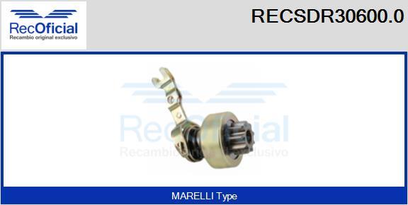 RECOFICIAL RECSDR30600.0 - Pignon, démarreur cwaw.fr