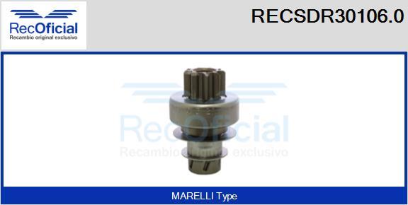 RECOFICIAL RECSDR30106.0 - Pignon, démarreur cwaw.fr