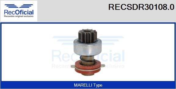 RECOFICIAL RECSDR30108.0 - Pignon, démarreur cwaw.fr