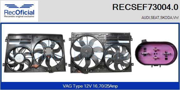 RECOFICIAL RECSEF73004.0 - Moteur électrique, ventilateur pour radiateurs cwaw.fr