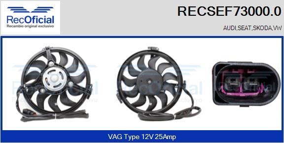 RECOFICIAL RECSEF73000.0 - Moteur électrique, ventilateur pour radiateurs cwaw.fr