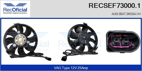 RECOFICIAL RECSEF73000.1 - Moteur électrique, ventilateur pour radiateurs cwaw.fr