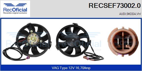 RECOFICIAL RECSEF73002.0 - Moteur électrique, ventilateur pour radiateurs cwaw.fr